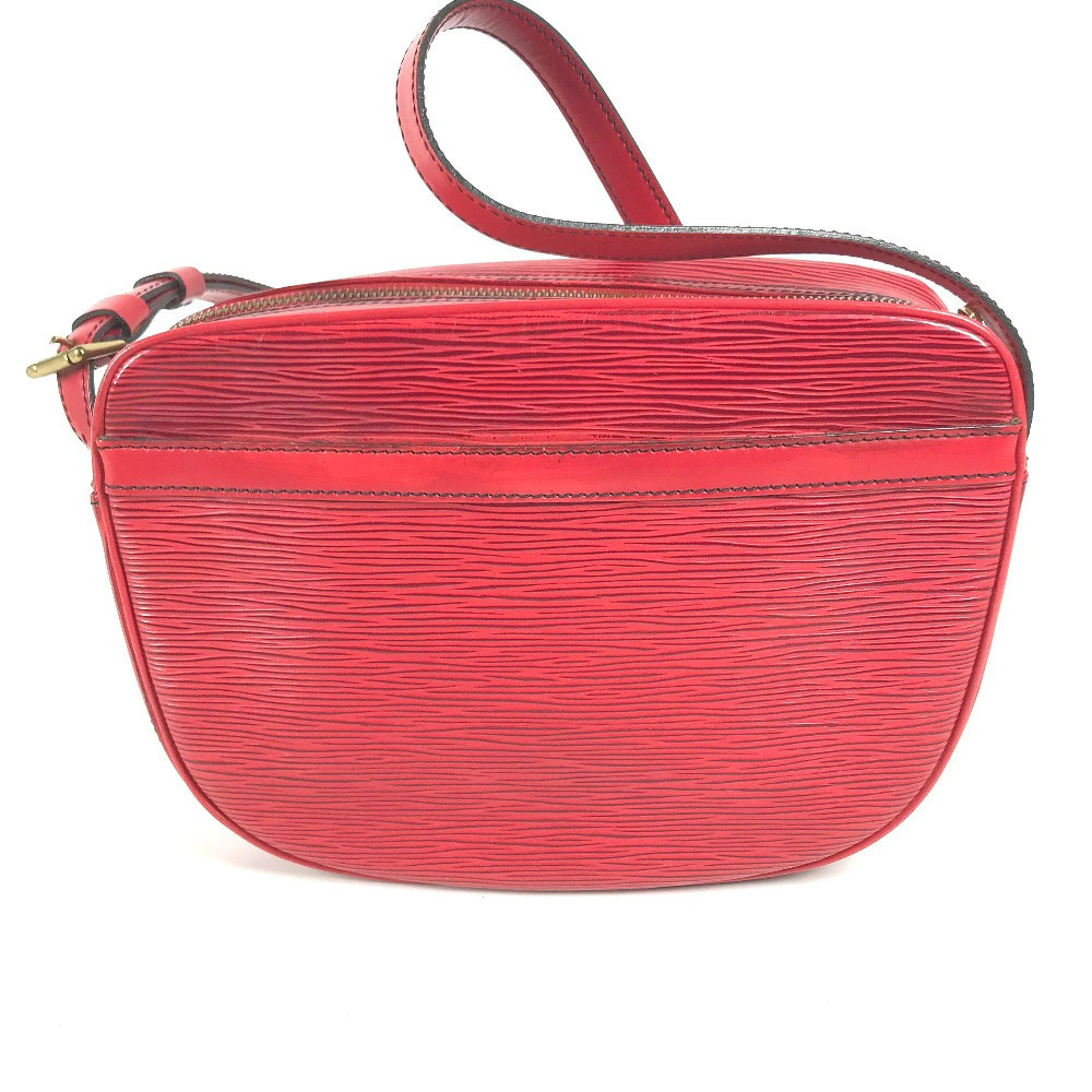 Louis Vuitton Red Clutch Crossbody Bag Fille Epi Shoulder Castilian Jeune